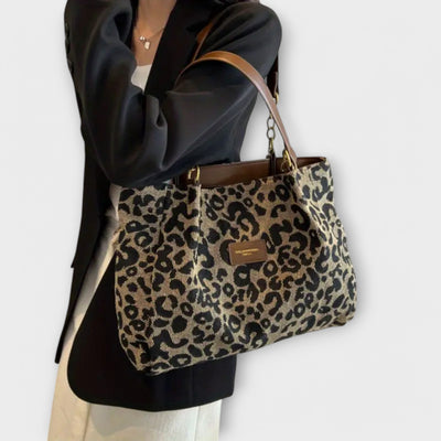 Josephine - Leopard Canvas Tote