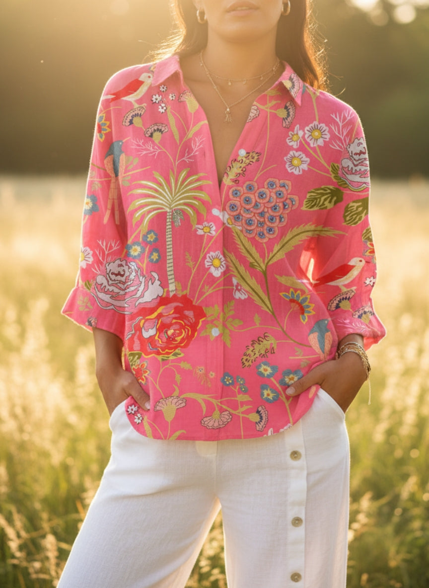 Floriana | Tropical Blossom Blouse