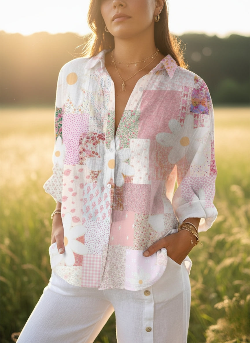 Fanny | Patchwork Daisy Blouse