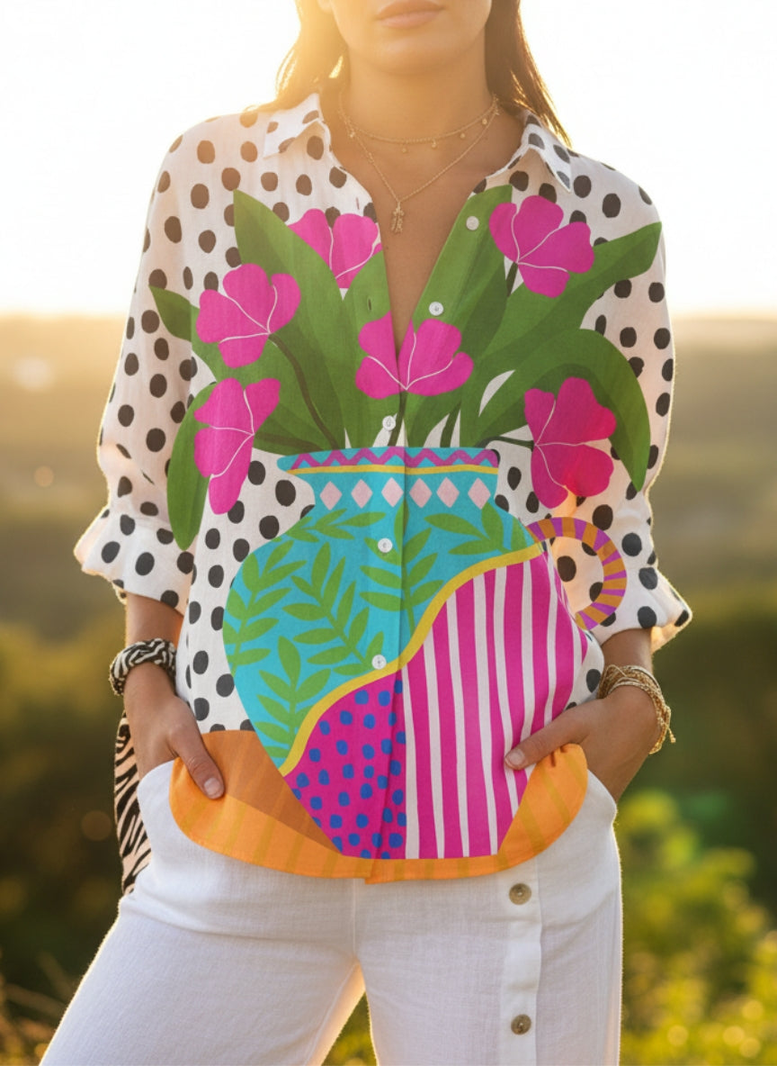 Amara | Blooming Vase Blouse