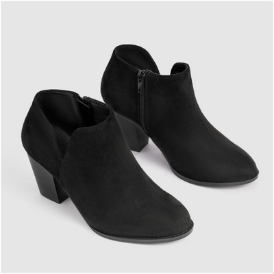Hailey | Pointed Ankle Boot With Suede Effect