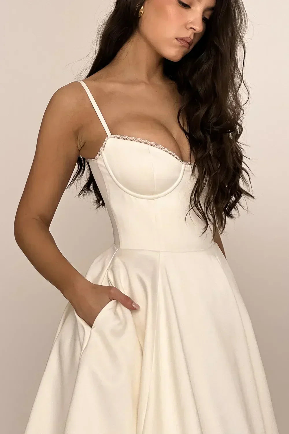 Minerva - Luxury Spaghetti Strap Princess Dress