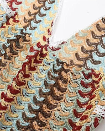 Charlotte - Boho Crochet Beach Tunic Dress