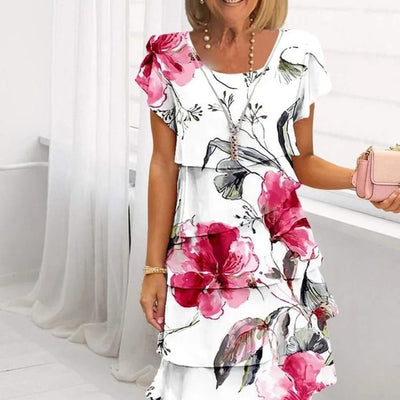 Lyra - Graceful Floral Elegance Dress